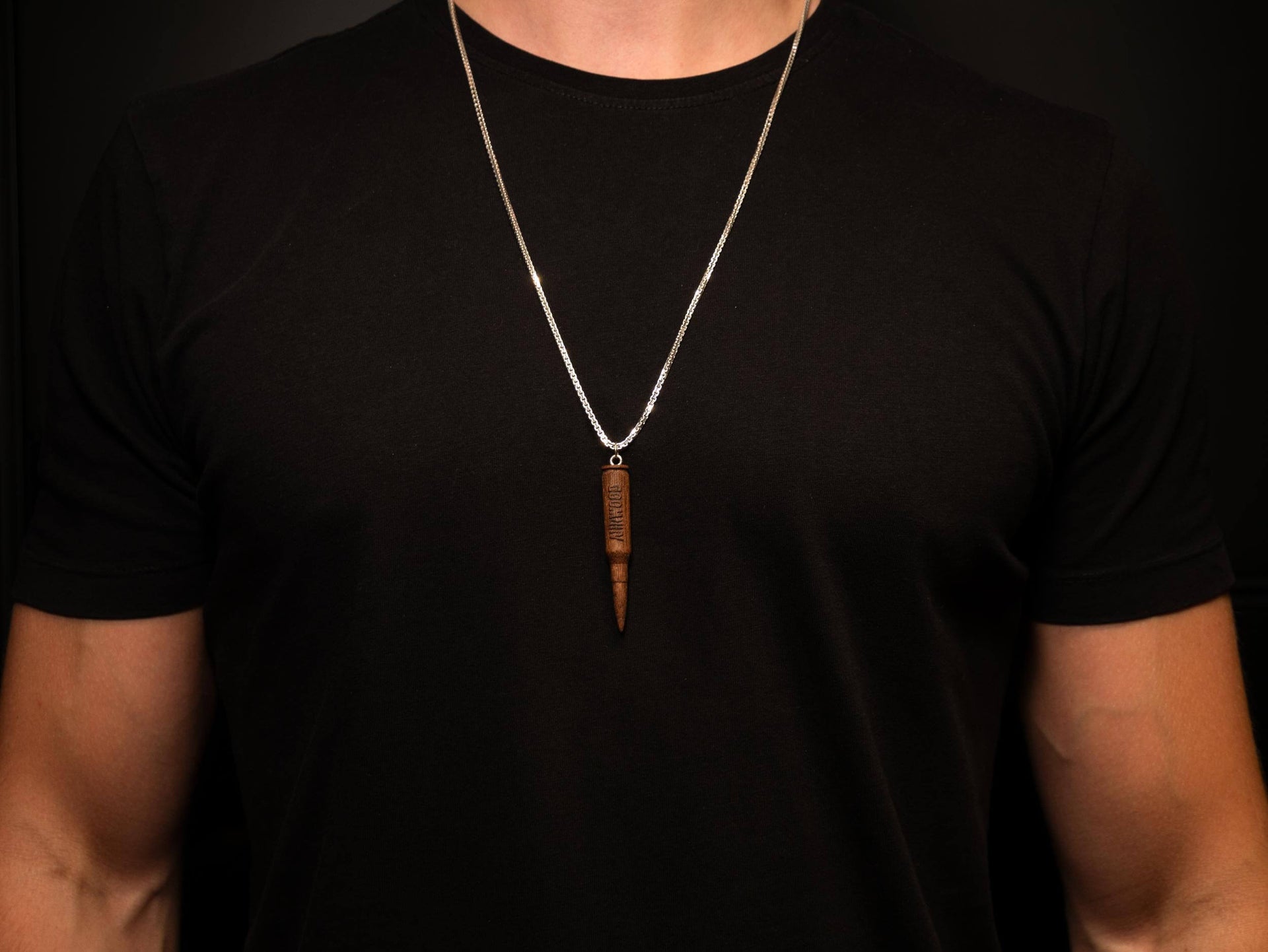 Wood Cross Necklace African Zebrawood Necklaces for Men
